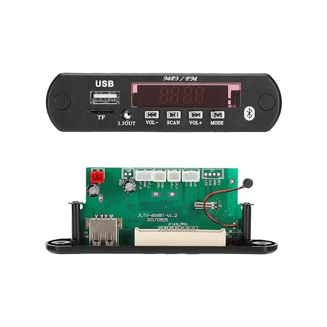 Car Music MP3 Decoder Board 5.0 FM APE FLAC Decode Board Module Support AUX, FM, USB, SD Hands-Free Calling Lossless A