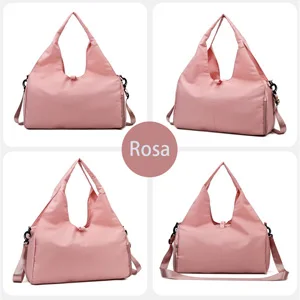 Sports Bag for Men and Women with Shoe Compartment & Wet Compartment Weekender Travel Bag Leisure Handbag Foldable Gym Bag