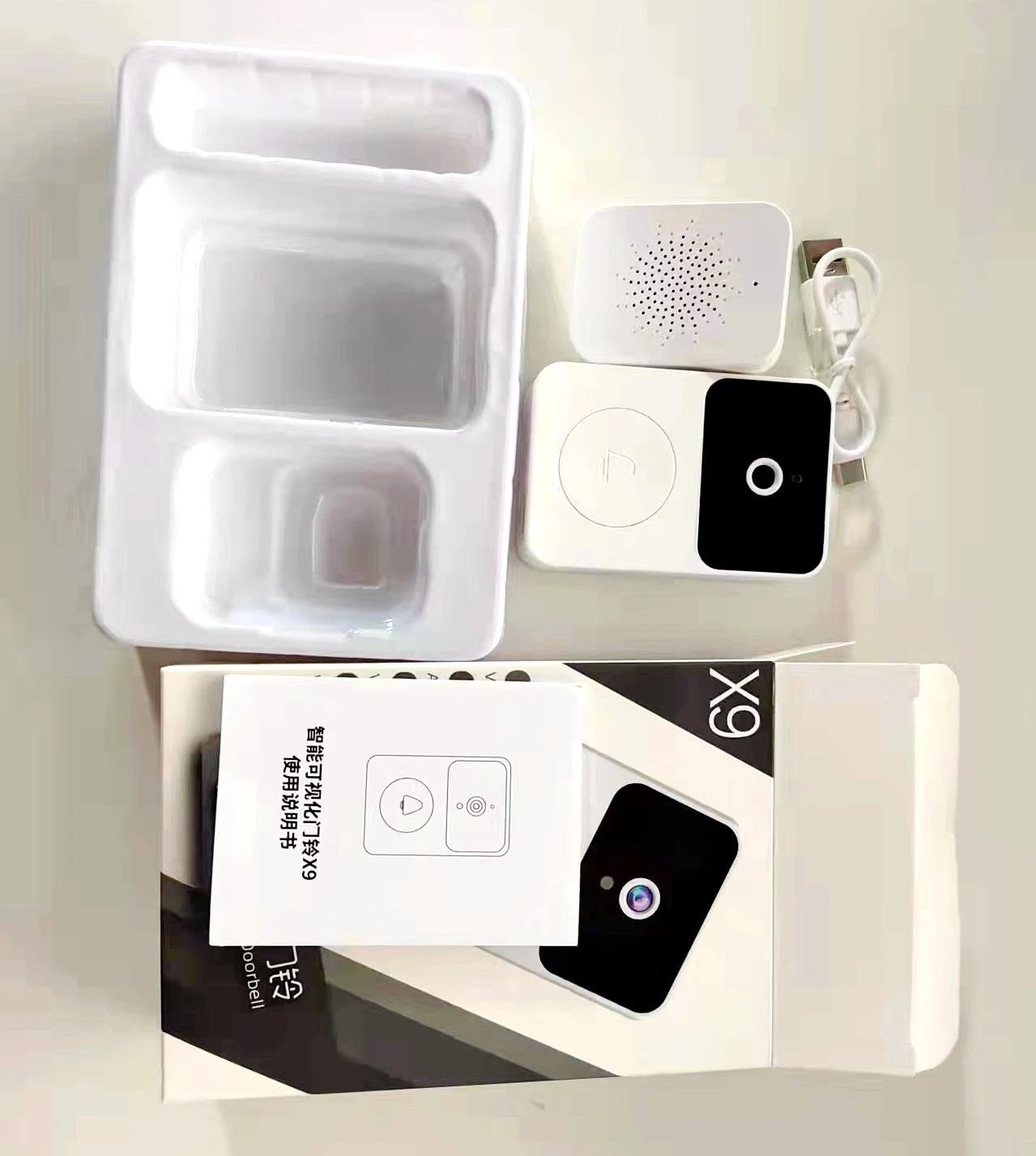 Cheap Price Smart Wifi Wireless alarm system home Intercom Security Camera X9 Ring Doorbell Video Door Phone