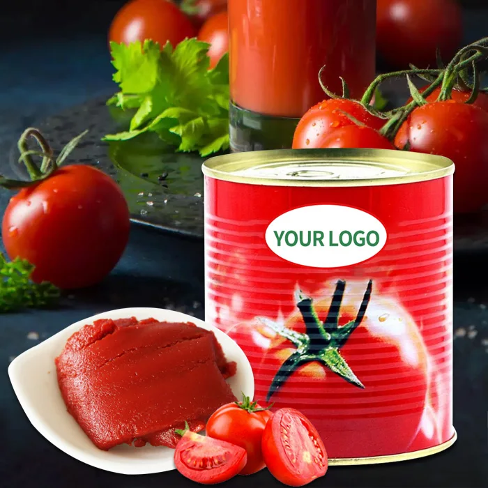 Supplier Of The Factory Tin Tomatoes Canned Tomato Concentrate 28-30 Brix 3kg Tomato Paste