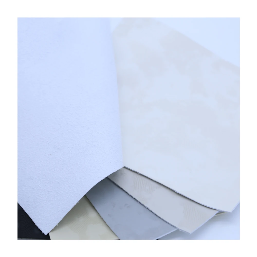 New product Multicolor microfiber Release Paper PU Synthetic Leather For making Shoe Upper Material
