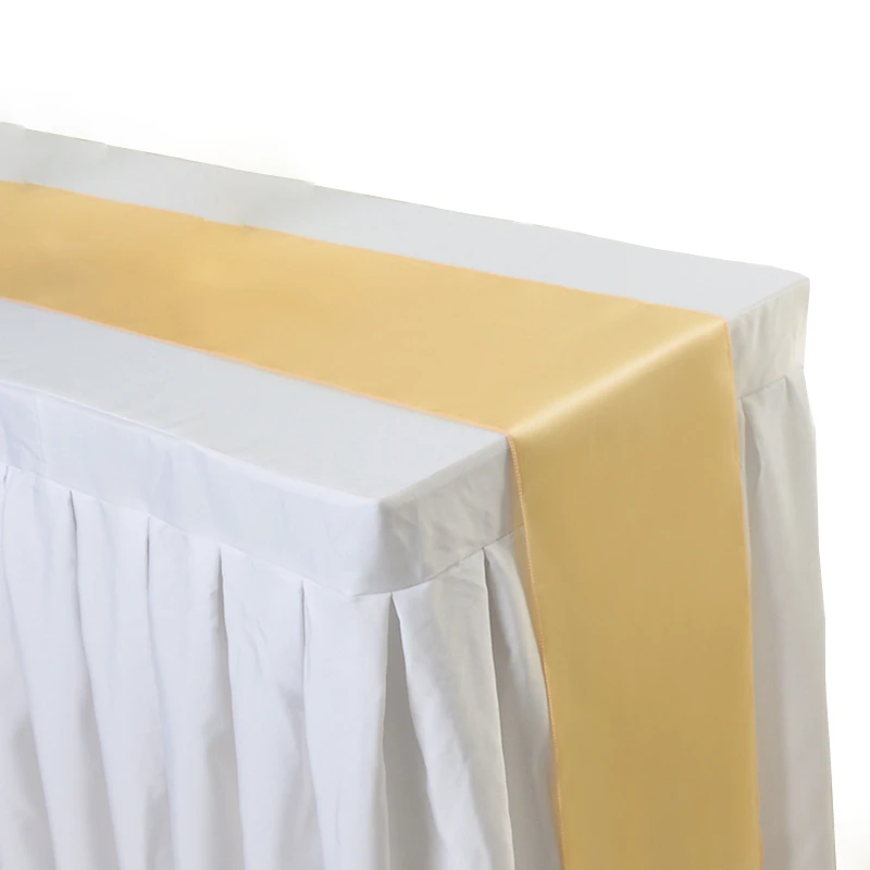 Wholesale Luxury Restaurant Wedding Decoration Banquet Satin Table Runner  Table Runner For Rectangle Tables for sale