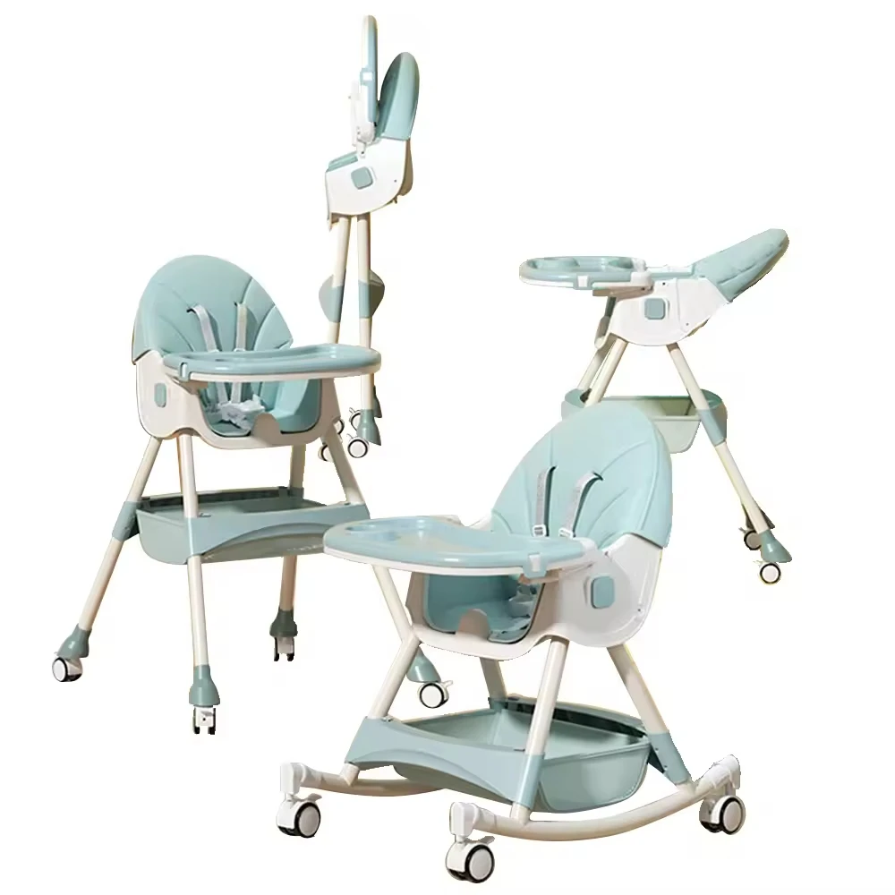 Hot Selling Baby Dining Chair with Adjustable Back and Rocking Horse Premium Comfort Habit Factory Direct Sales