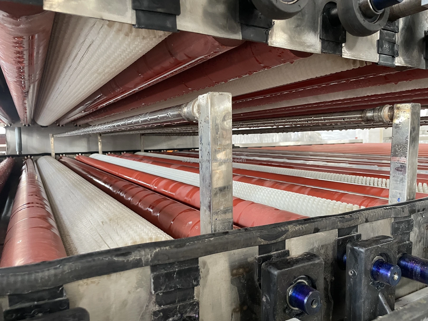 Horizontal Construction Equipment Glass Washing And Drying Machine with Air Knives for Tempered Glass