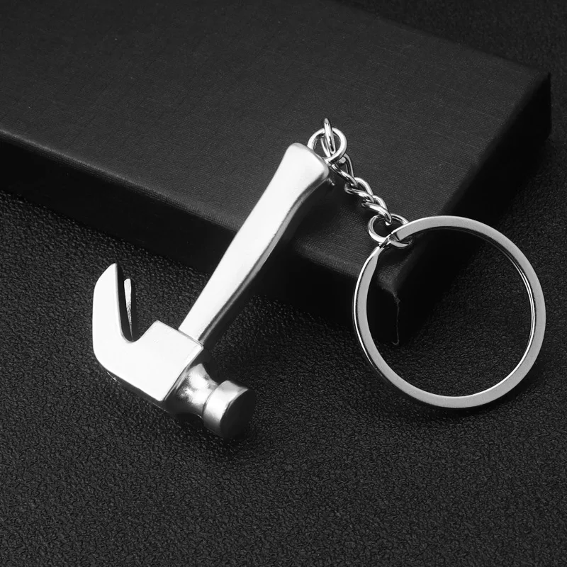 Promotional Wholesale Gift Logo Nail Hammer Screwdriver Keyring Collection Metal Hand Tool
