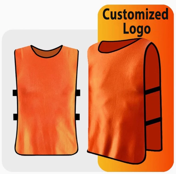Cheap 100% Polyester Football Vest Mesh Training Soccer Vest Soccer Bibs Football Team Training Free Custom and Design