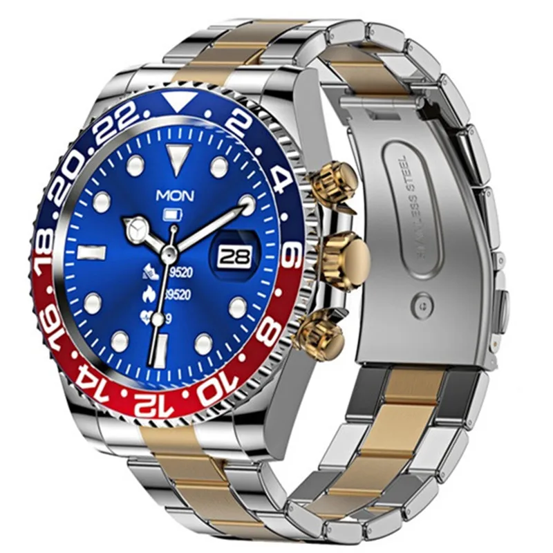 2022 AW12 smartwatch Rotary Encoders Rotate the bezel Music Control Hot Sale Stainless Steel Smart Wrist Watch