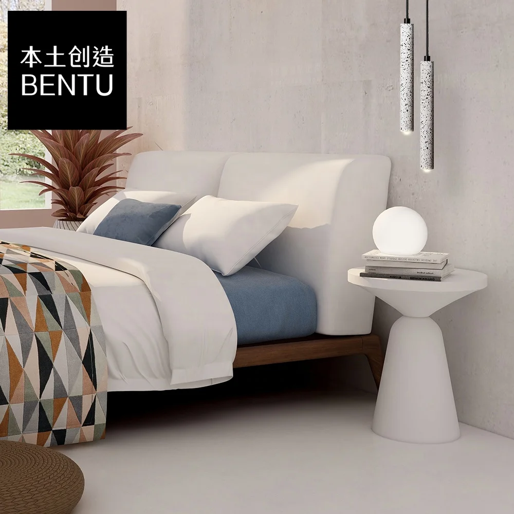 
BENTU Bang black white terrazzo modern design pendant light for living dinning art gallery museum exhibition display area 