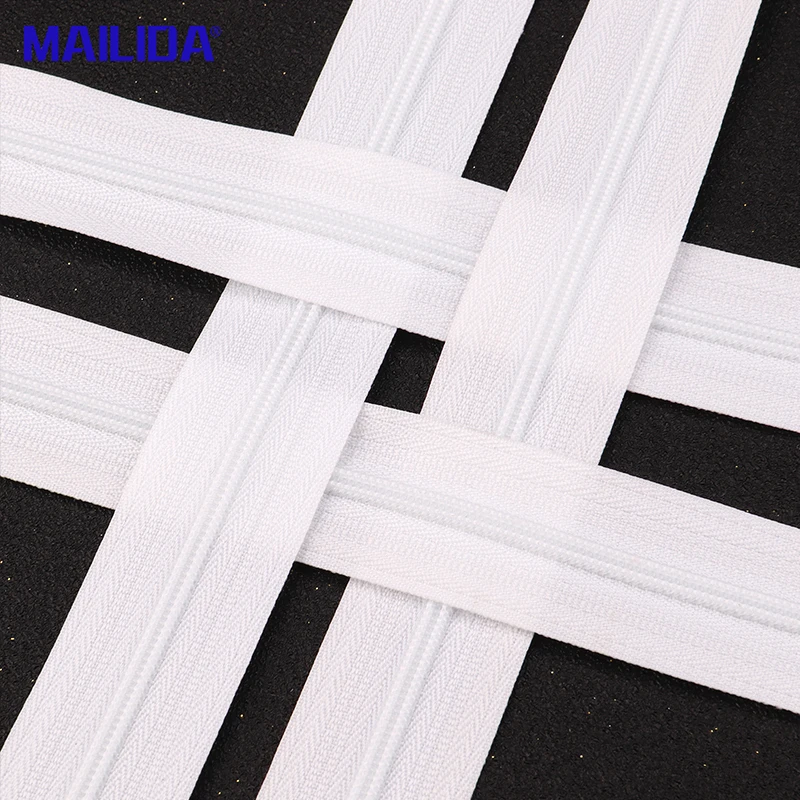 
Nylon Zippers for Suits White 3# 5# 7# 