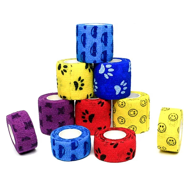 Elastic Non - Woven Fabric Self Adhesive Athletic Tape Bandage Wrap