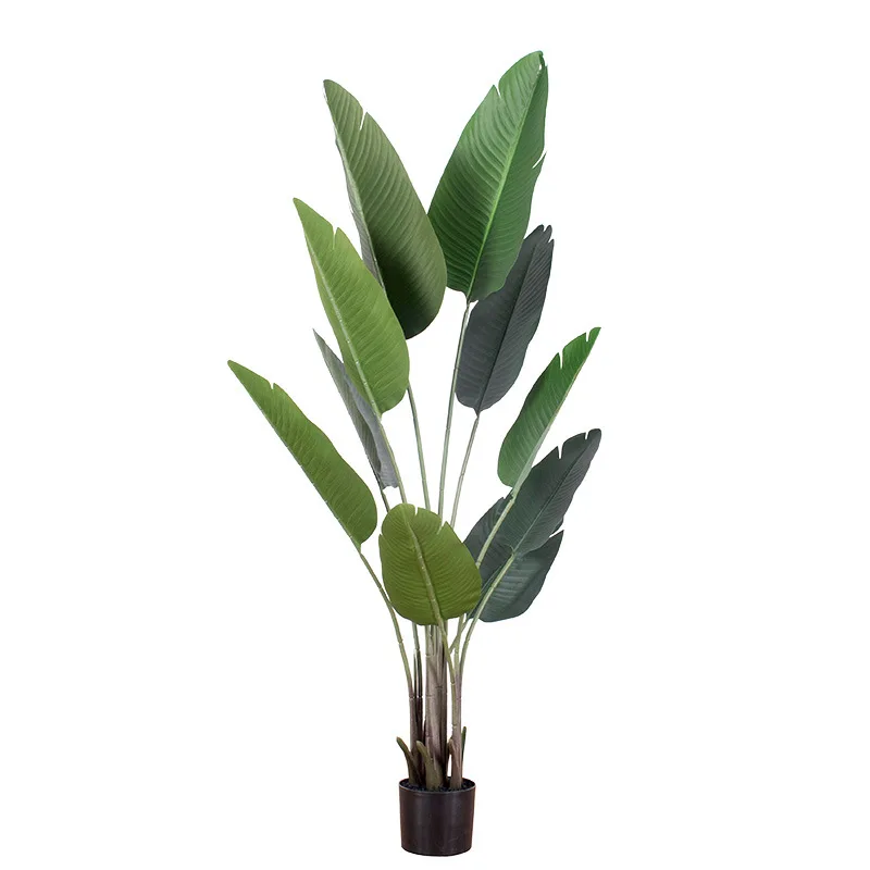 
Hot sale travelers banana tree potted plant home decoration faux bonsai 