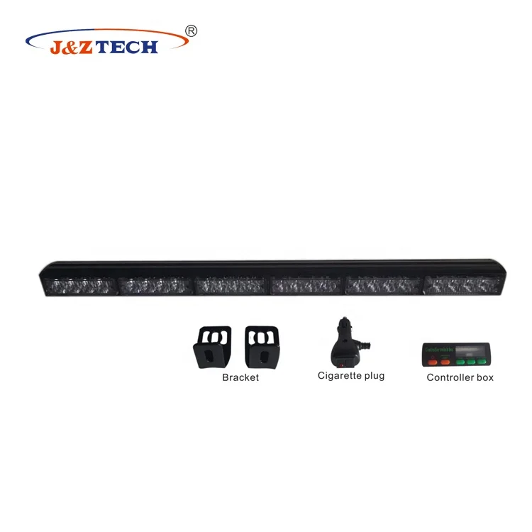 72w red blue LED dash flashing warning traffic advisor warning light bar led