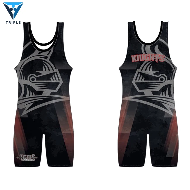 Wholesale Customized New Product Sublimation Spandex Wrestling Singlet Men Custom Wrestling Singlet