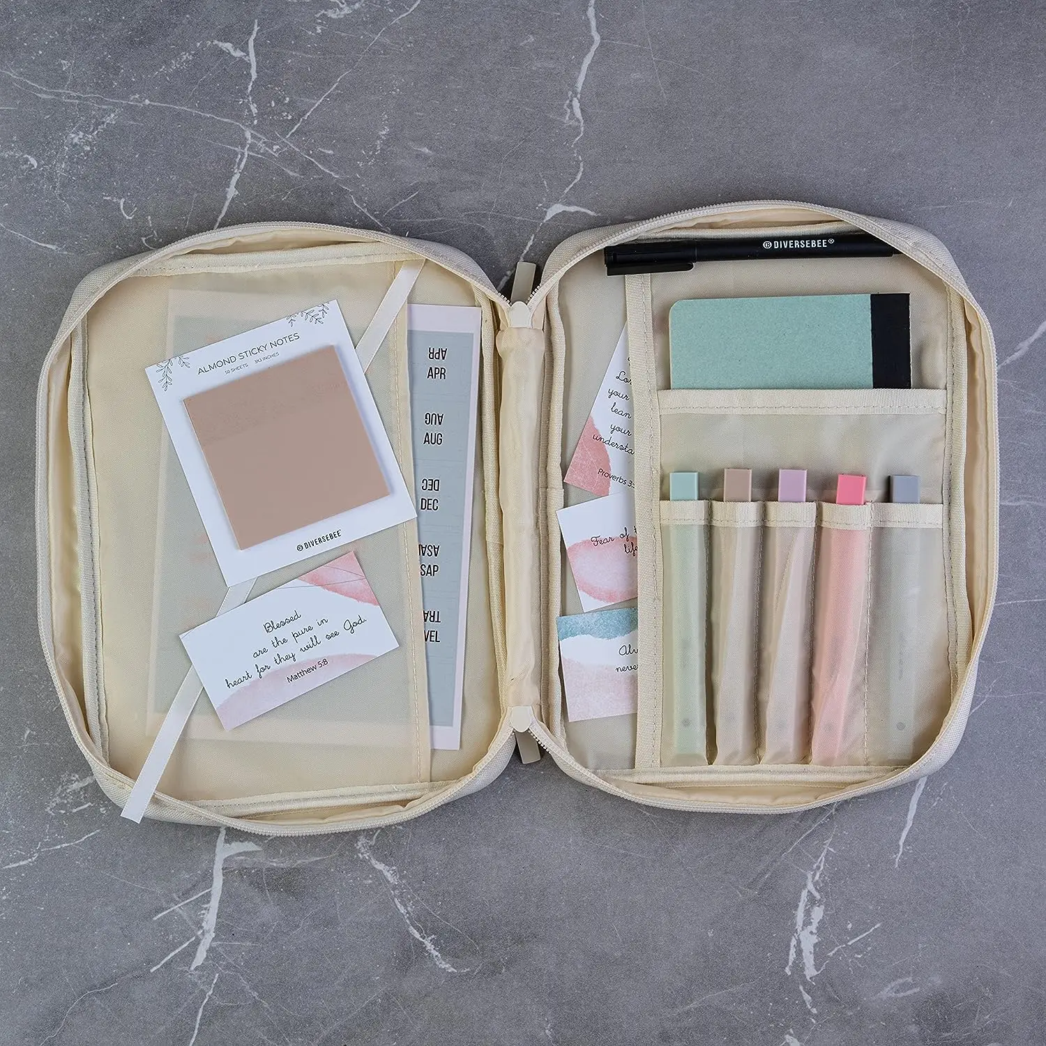 Bible Bag Custom Bible Book Cover Portable Waterproof  Zippered Bible Carrying Case for Women  Girls  Kids