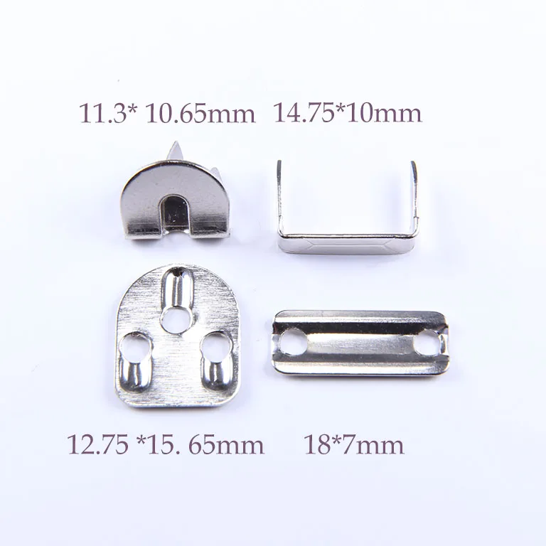 Custom High Quality Ladies Trousers Metal Button Trouser Hook 4 Part Pants hook