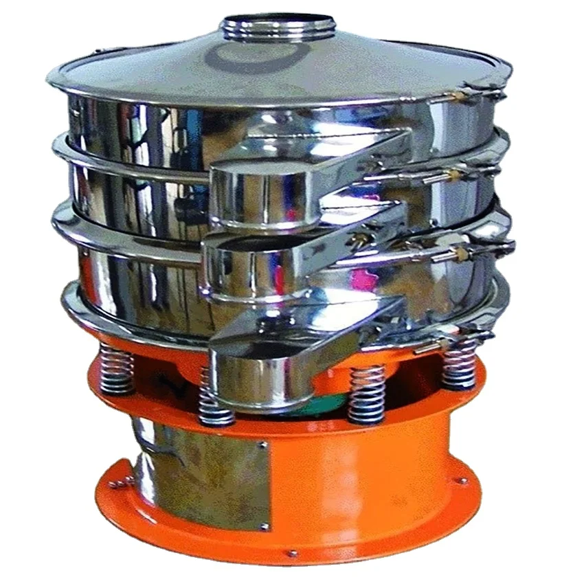 DY 600-1800 mm size 1-3 layers powder particle sieving rotary vibrating screen