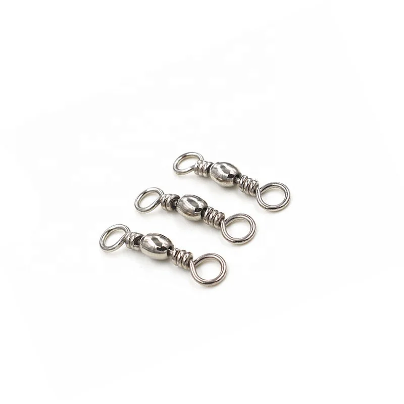 Barrel Swivels Fishing   line Hook Connector  Fishing  Accessories for Saltwater Freshwater  100pcs