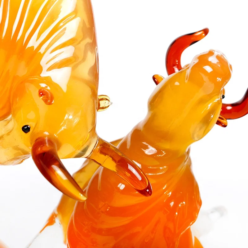 animal bottle handmade glass liquor bottle glass bull shape wine bottle for wine and whiskey decanters