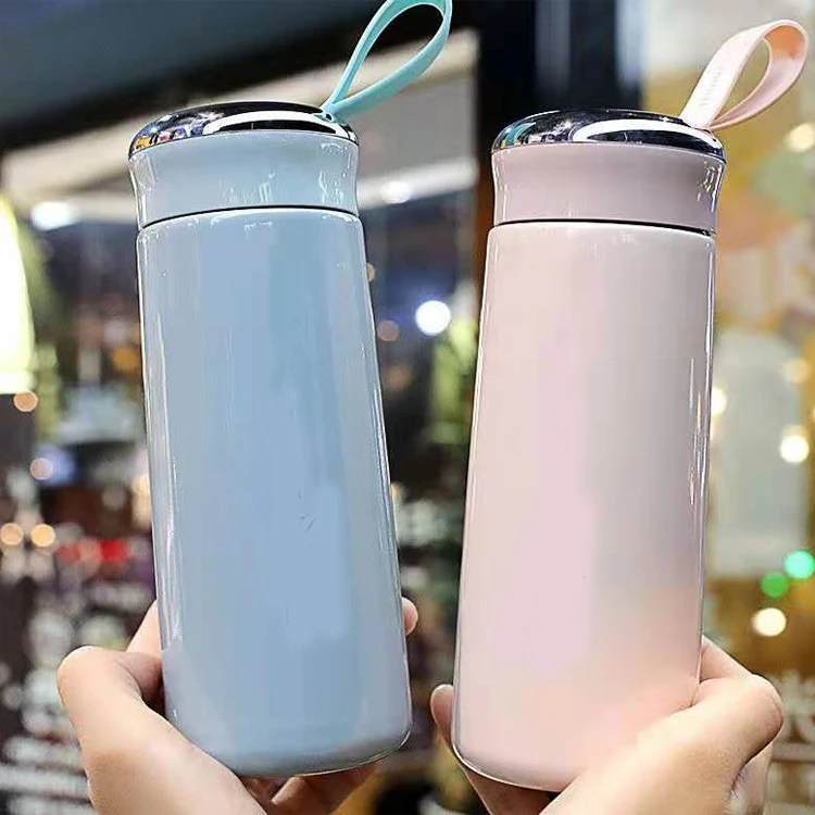 Manufacturer Cheaper Hiking Outdoor Sport Hot and Cold Water Children School Cute Gift Glass Water Bottle