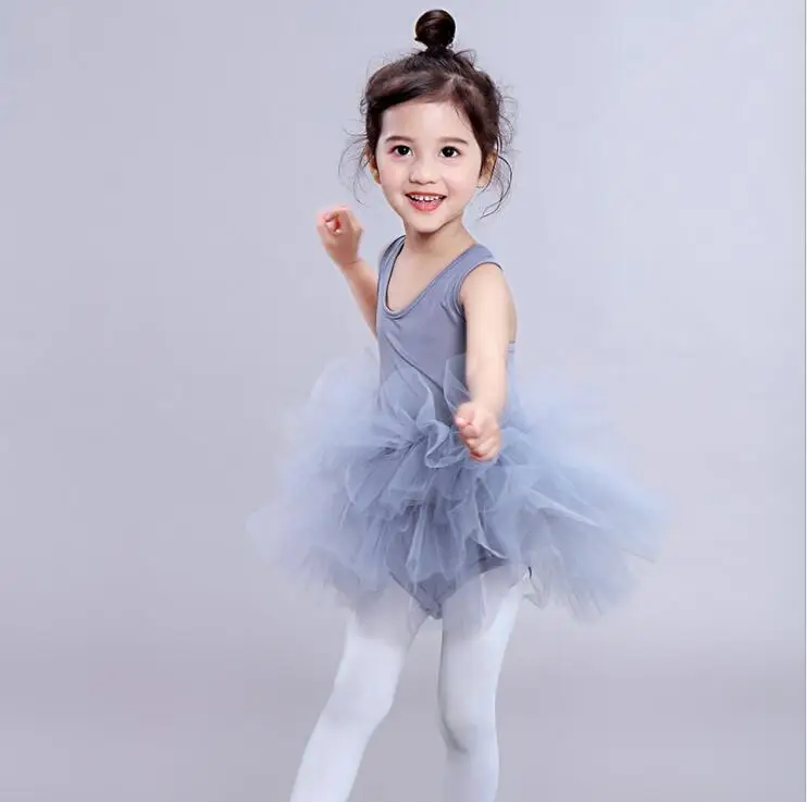 
Lovely long sleeve and short sleeve kids ballet dance tutu dress for girls 