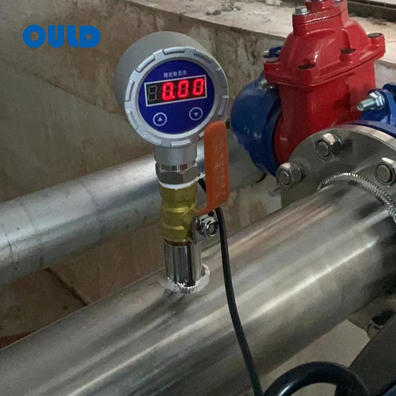 PDU-512  Manufacturer Digital Air Pressure Gauge Meter Manometer Oem Customized Pressure Gauge -1 To 5 Bar 50Bar 3000Psi