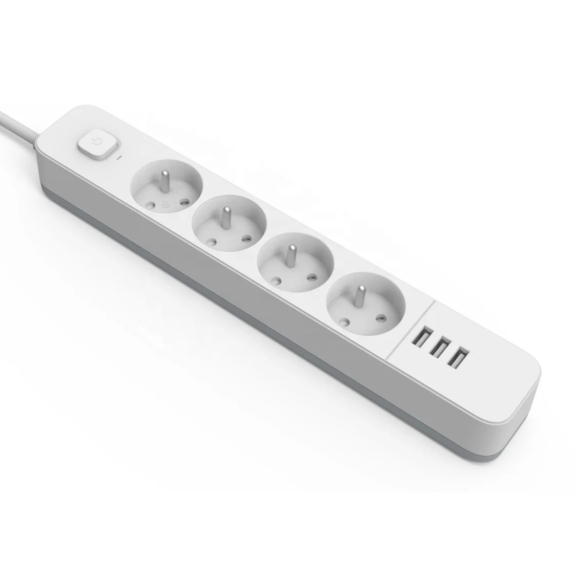 Schuko extension socket electrical plug outlet 4 way Germany USB power strip