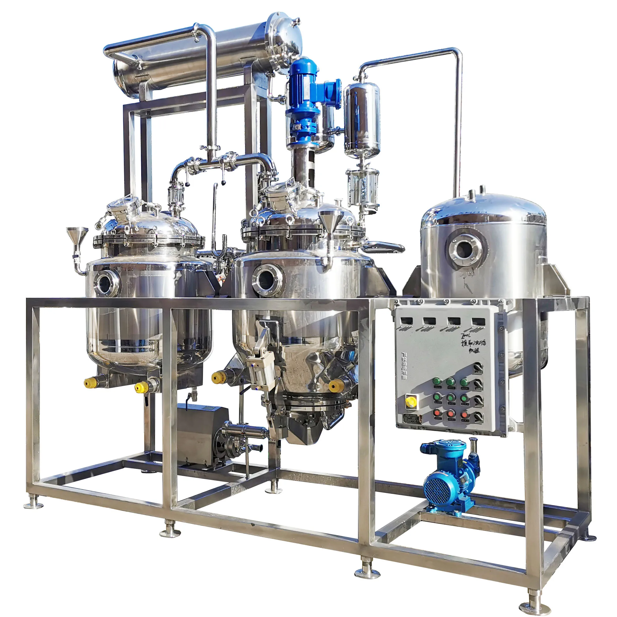 Pilot scale soxhlet extraction tank and concentraton equipment solvent extraction machine