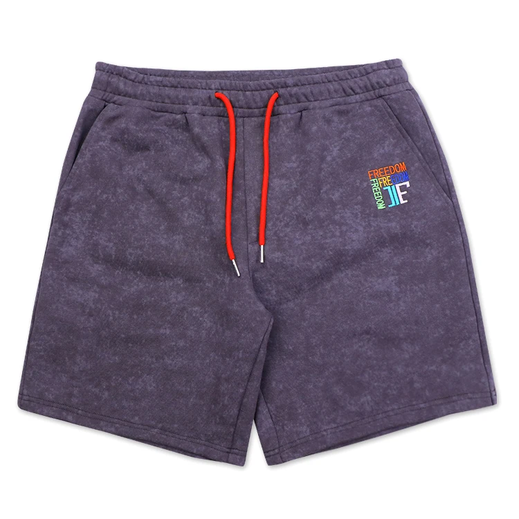 Мужские хлопковые шорты Qianzun уличные 100% с вышивкой и логотипом