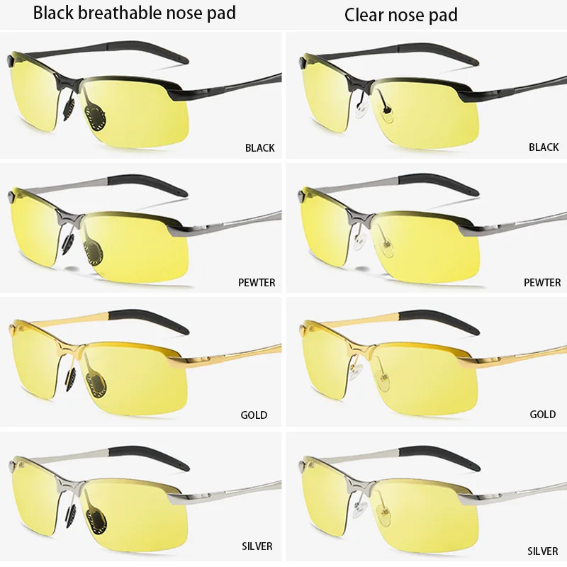 Lunettes photochromique en titane anti-glare polarized color change photochromic sun glasses sunglasses