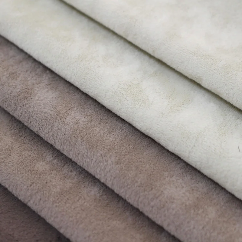 Hometextile High Quality Polyester Warp Knitted Sofa Fabric Crushed Velvet Ice Velvet Plain New Design Sofa Covering