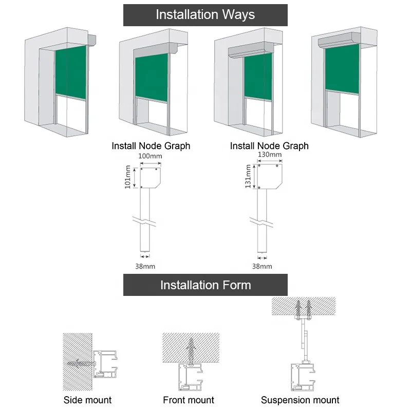 QINGYING external automatic outdoor cordless outdoor roller blinds