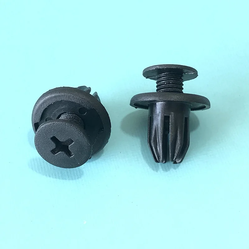 50Pcs 10mm Auto Bumper Fenders Fastener Clips Fit For Volkswagen Audi Hyundai Kia Toyota Honda Nissan Buick Ford Renault Peugeot