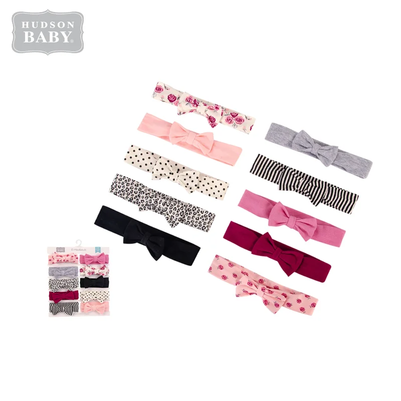 
Hudson Baby Headband Set 10PK Baby Headband Hair Accessories Cotton NO.58573 
