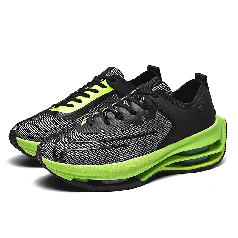 Hot Sale Double Air Cushion Height Increase Man Sport Running Shoes