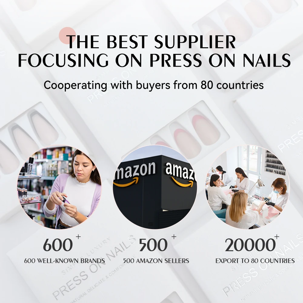 Easywell Customize Black Cat Eye False nail Artificial Fingernails Luxury Handmade Press On Nails