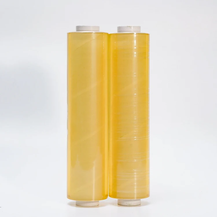 OEM Food Grade PVC Cling Film Wrap Stretch Jumbo Roll 8-15mic 30-50cm Width Custom Size Meat Packing Fresh Film Logo Printing