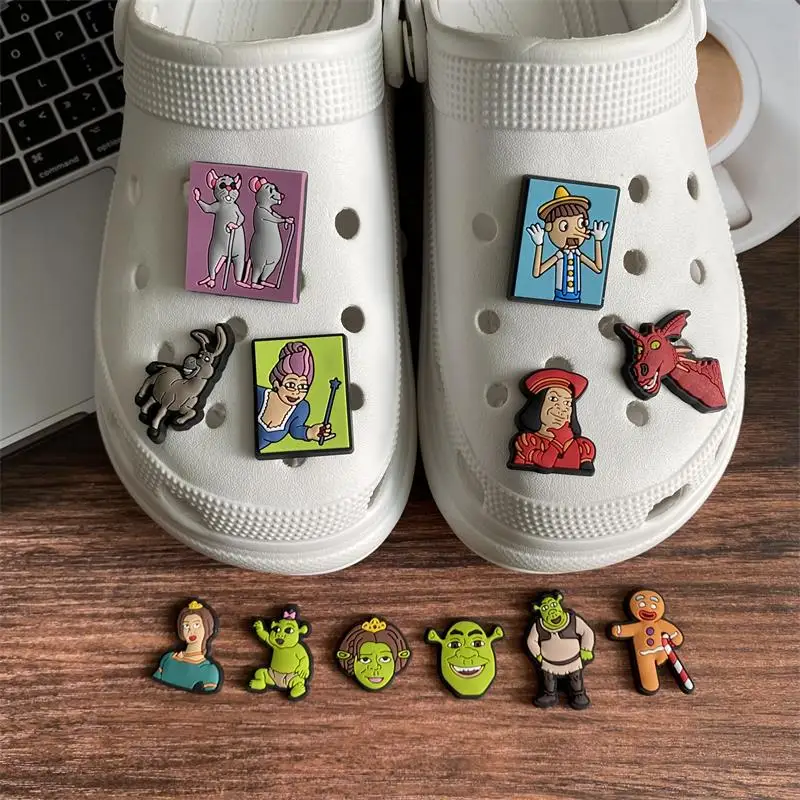 Custom Shoe Charm Clog Charm Soft PVC for Kid Clog  Customized Cartoon monster shoes Charm