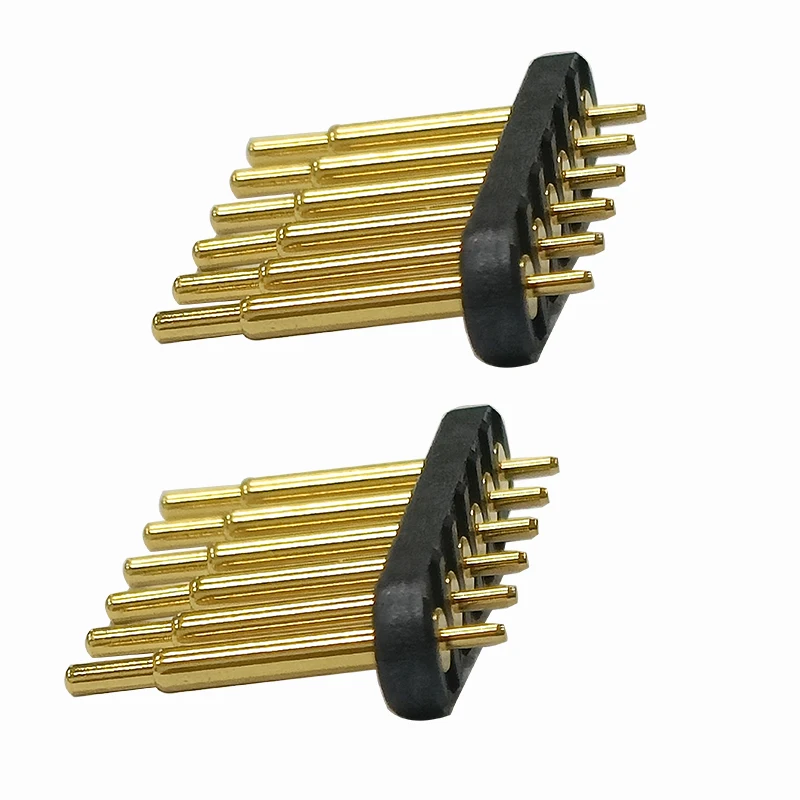 6P Pogo pin пружинный разъем Pin коннектор паяльный