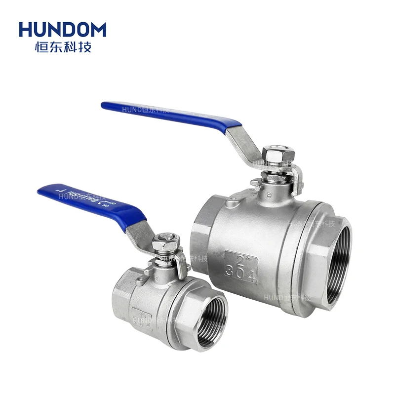 stainless steel 304 2pc male female threaded connection thread ball valve