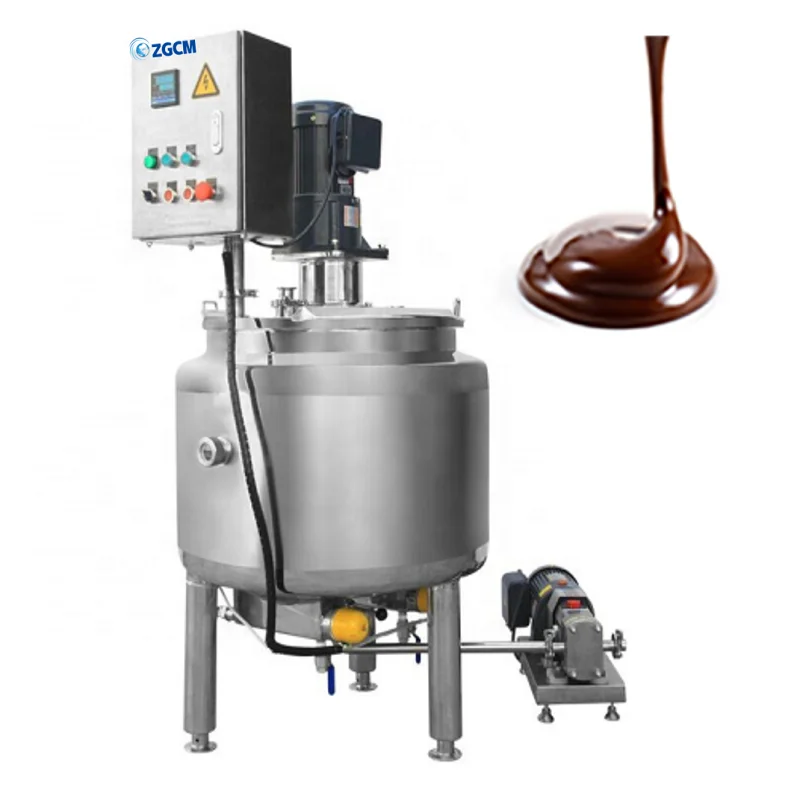 Liquid Storage Emulsifying Drum Disperser Homogenizer Tank Electric Steam Heating Mixer Jacketed Vessel Agitator Reactor