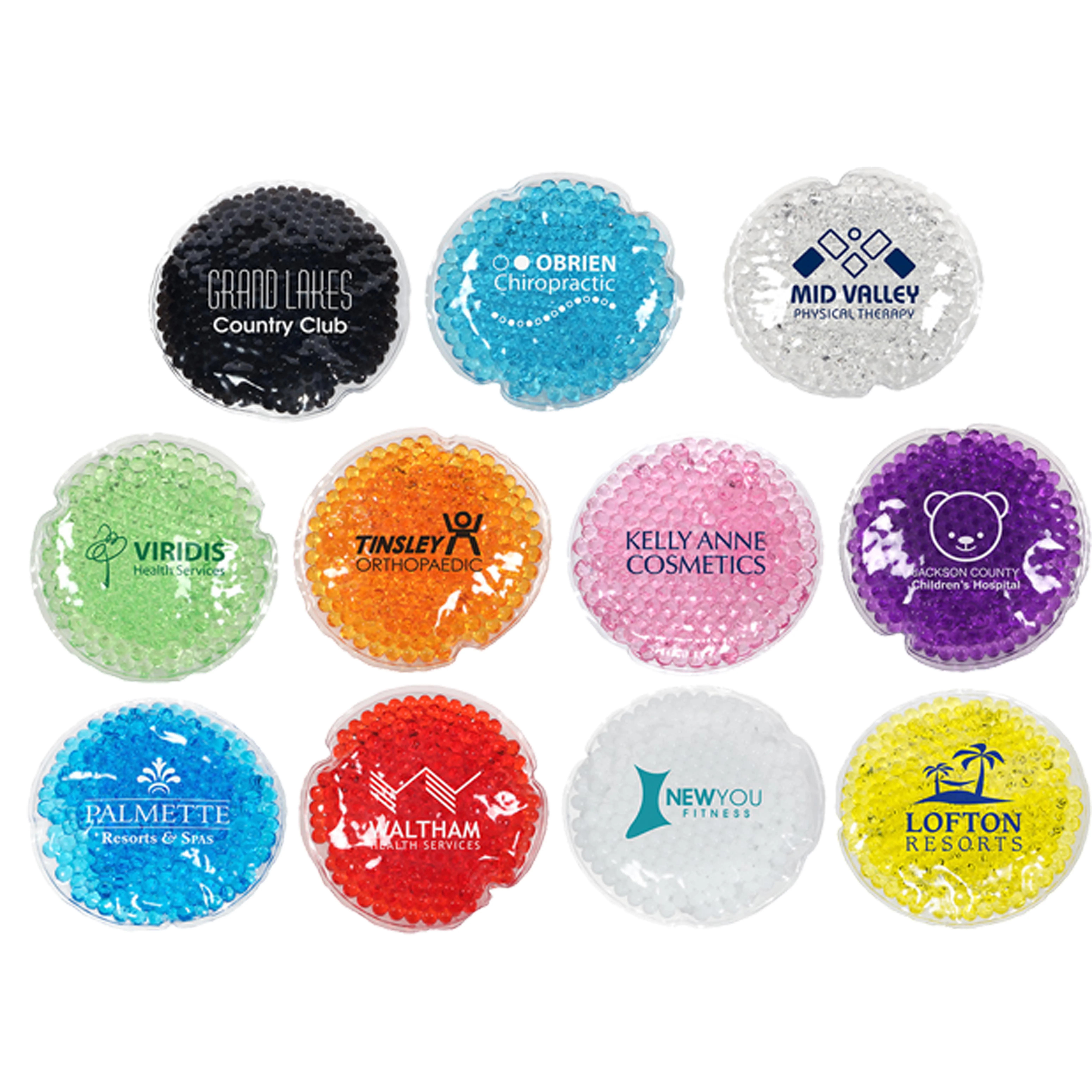 
Direct Factory Customize Logo Printing in Round Shape gel beads hot cold pack 