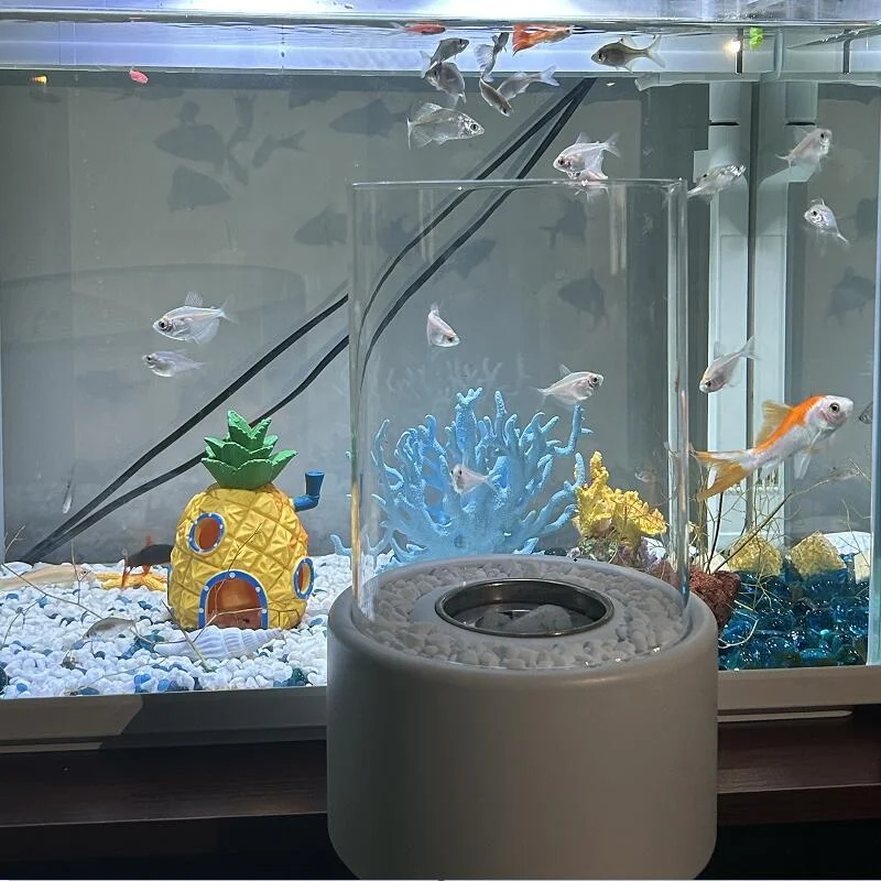 Ur-health Premium Indoor portable fire bowl round tabletop Mini fireplace personal tabletop Fire Pit table top fireplace