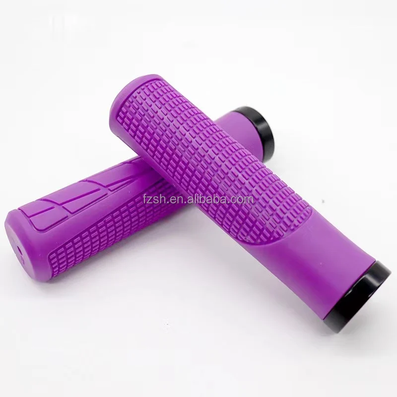 Bicycle Mtb Wapped Handlebar Grips Anti Slip Lock Ring PVC Block Bicycle Handlebars Black Cover Mountain Outdoor Bike