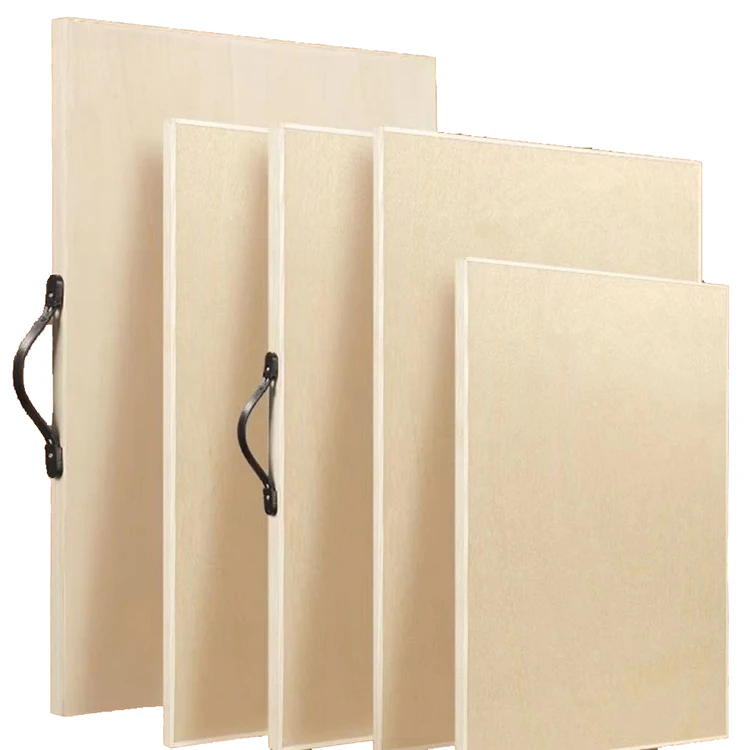 Art Supplies Customized Size 8K 4K 2K Pine Wood Panel Painting Boards for Easels Drawing