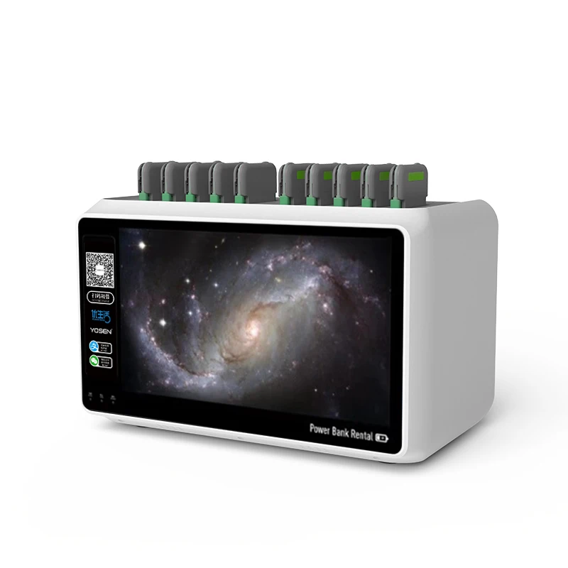 
Scanning QR Code shared Power Bank Rental station in Restaurant bar Airport shopping mall Hospital 