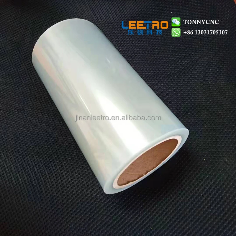 Photo album high glossy self adhesive clear PET cold lamination roll film
