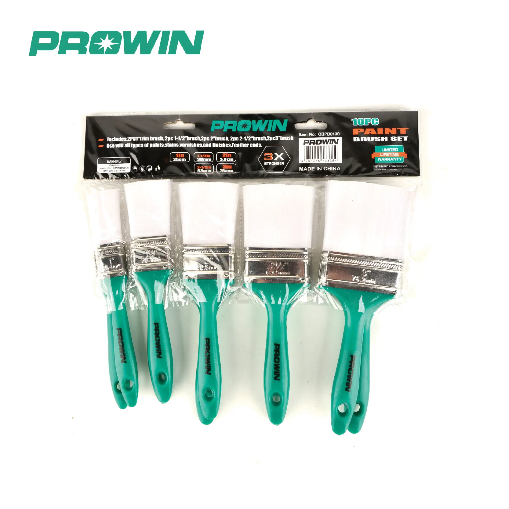 PROWIN Plastic Handle Paint High Quality Cheap Brush Manufacturer In China  Paint Brush Set