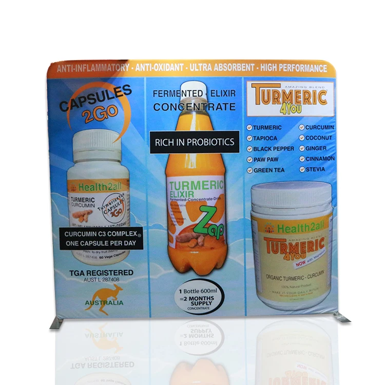 high quality Tension fabric display exhibition trade show display booth back wall trade show backdrop stand for advertising
