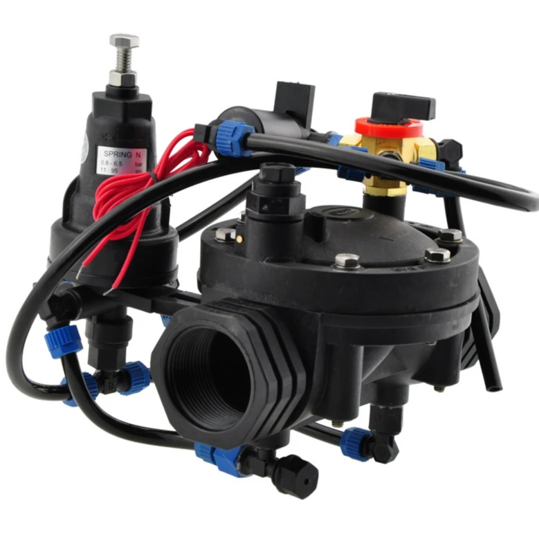 Plentirain 1.5 Inch Irrigation Solenoid Valve Option AC DC LATCH Manually With Pressure Regulator