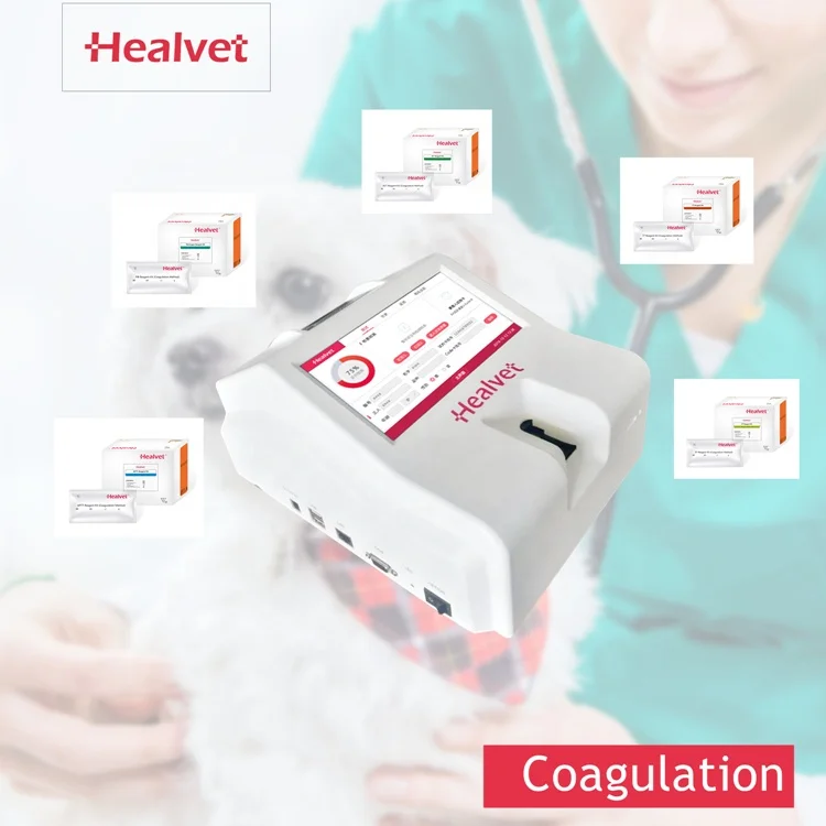 New Semi Automatic Analyzer Coagulation Veterinary Surgery Sets PT/APTT/FIB/ACT/TT Analyzer Vet Test Kit Pet Coagulation Meter
